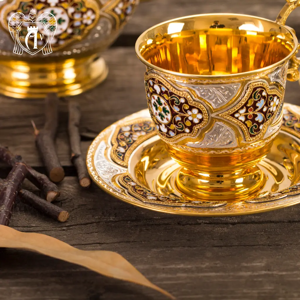 Серебряная чайная пара «Версаль» - фото 3