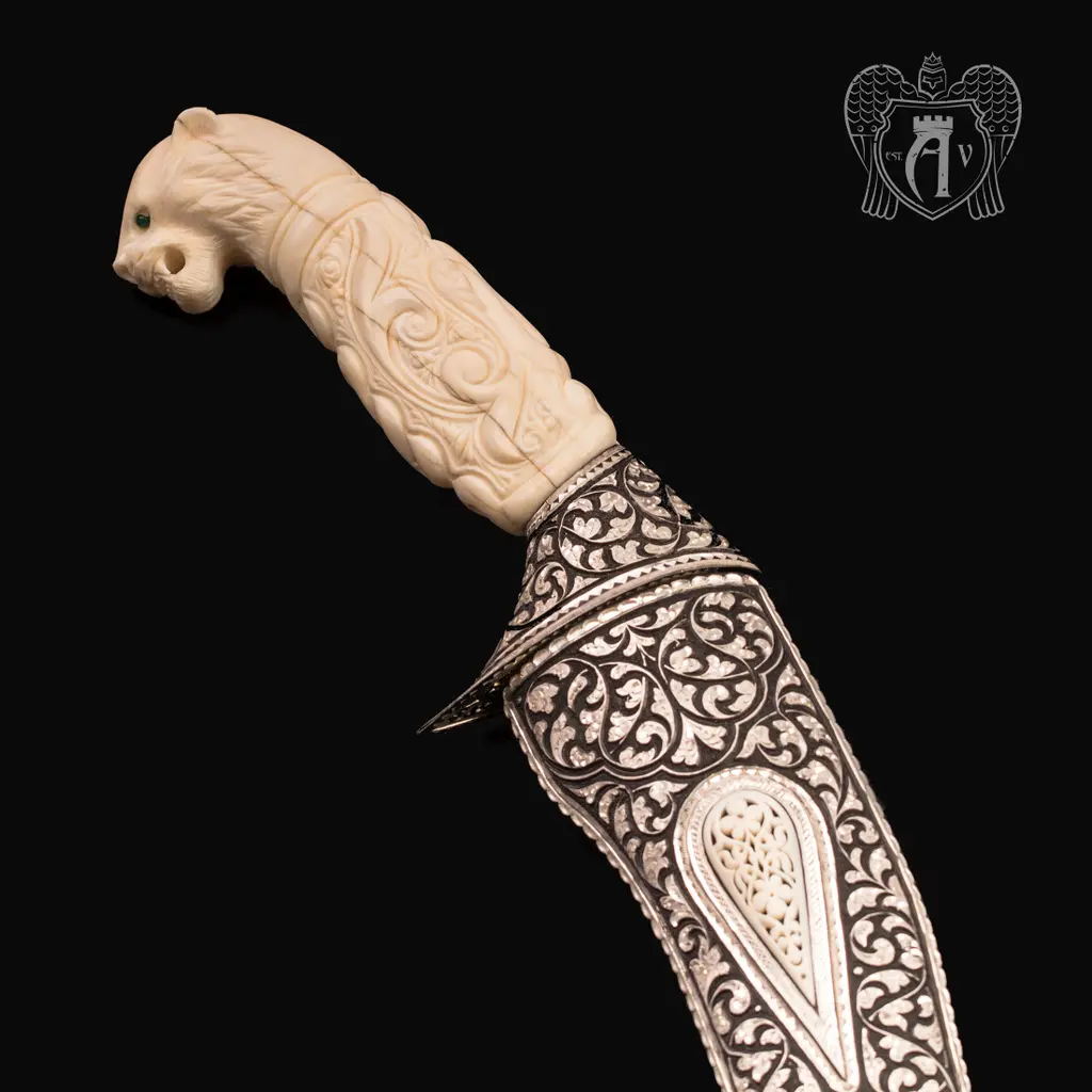Кинжал из серебра (турецкий ятаган)  «Гепард» - фото 3