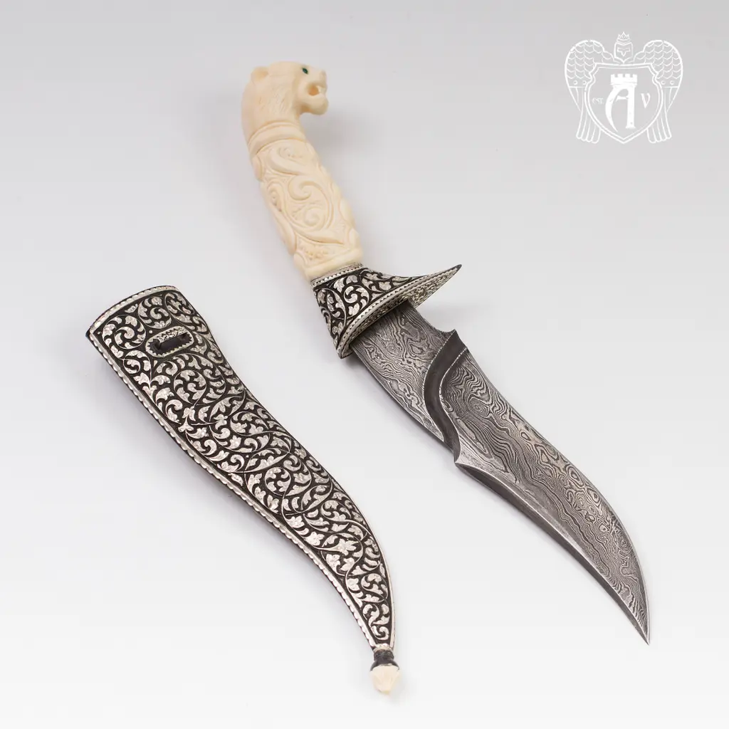 Кинжал из серебра (турецкий ятаган)  «Гепард» - фото 5