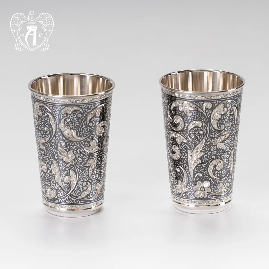 Набор серебряных стаканов «Симфония» - фото 3