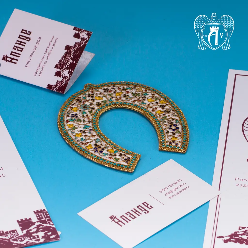 Серебряная подкова «Фортуна» 20089 - фото 6