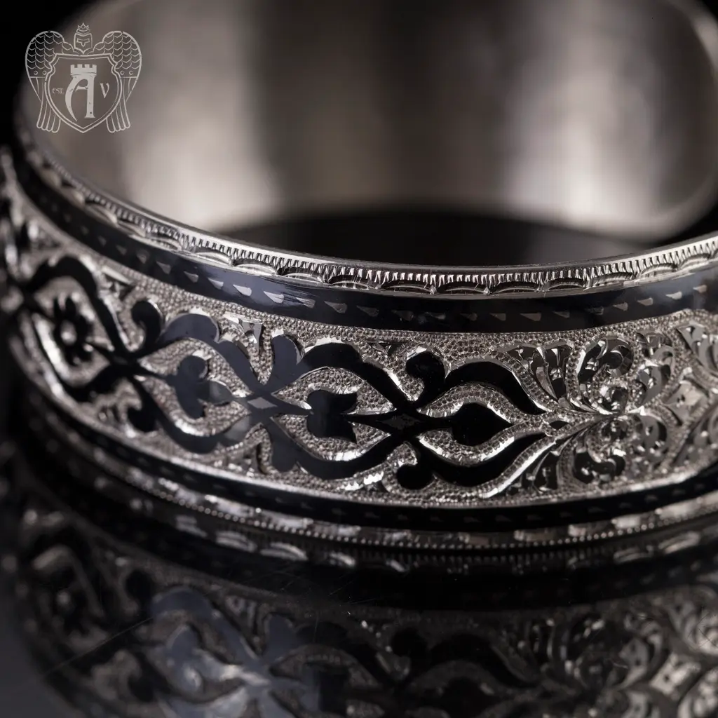 Браслет из серебра кубачинский «Мимоза» - фото 2