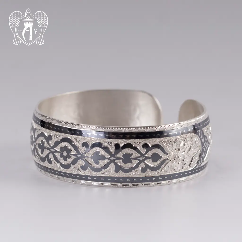 Браслет из серебра кубачинский «Мимоза» - фото 5