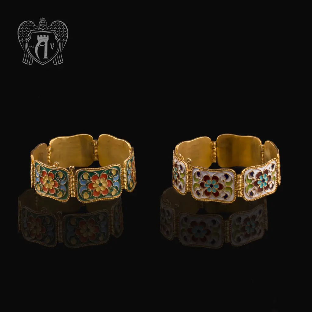 Браслет из серебра «Жозефина» с позолотой - фото 2