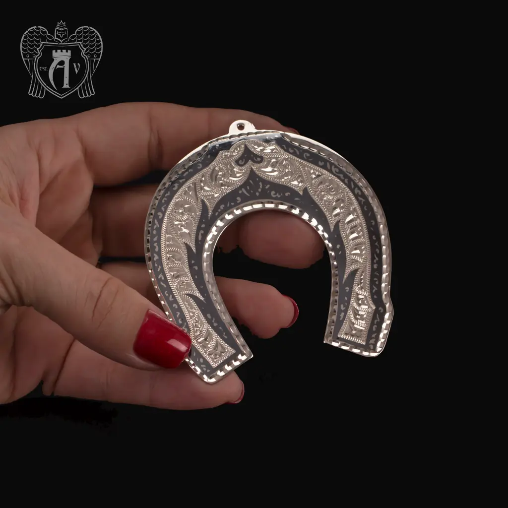 Серебряная подкова «Счастье и удача» - фото 2