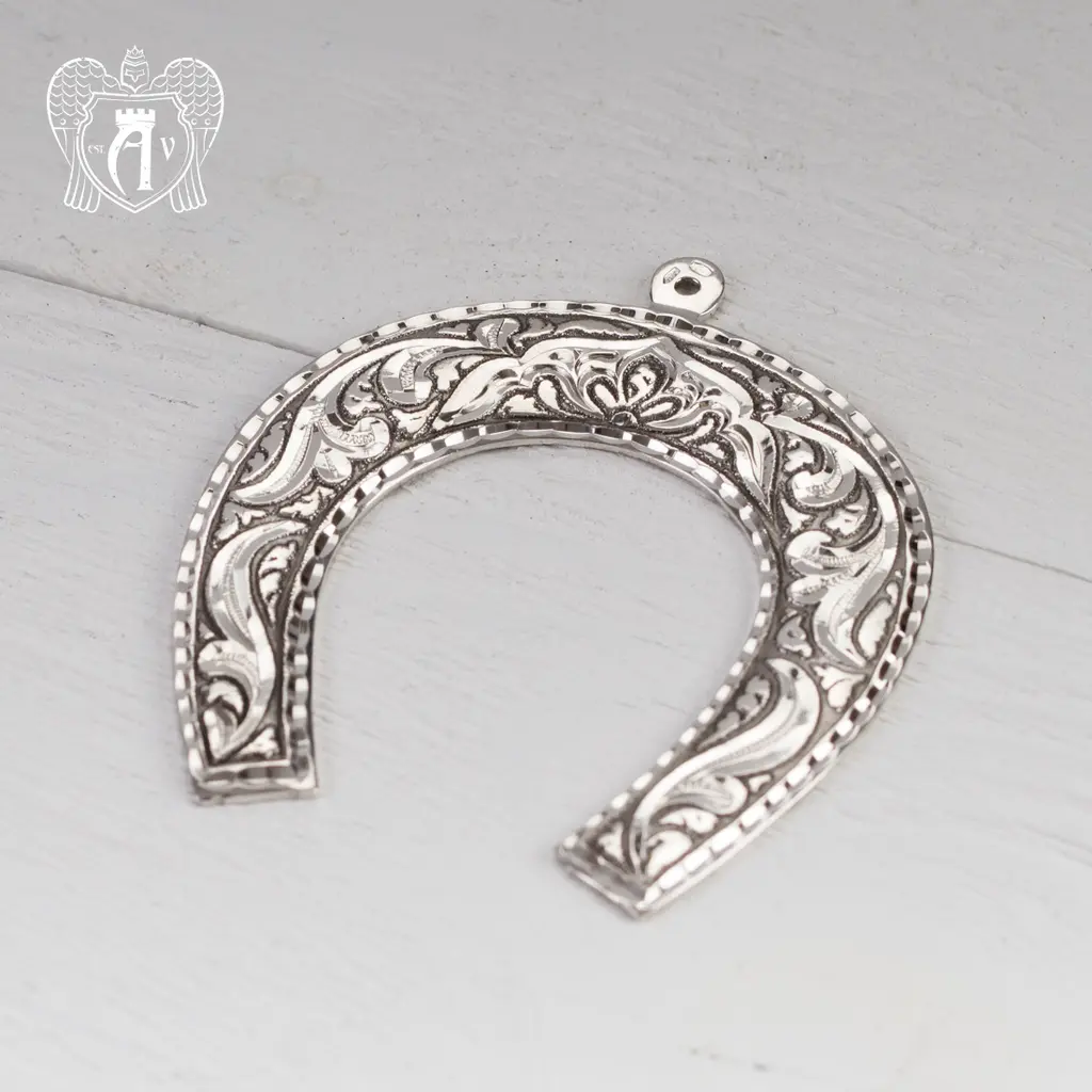 Серебряная подкова «Счастливая» - фото 2