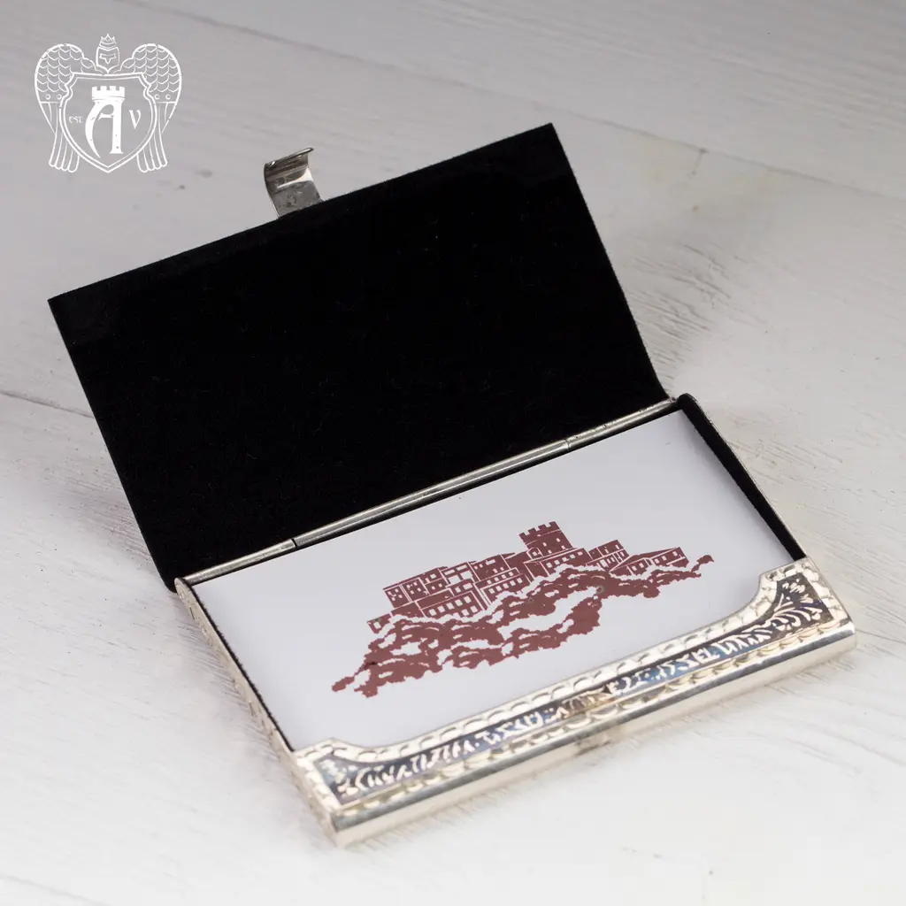 Визитница серебряная «Кубачи» - фото 6