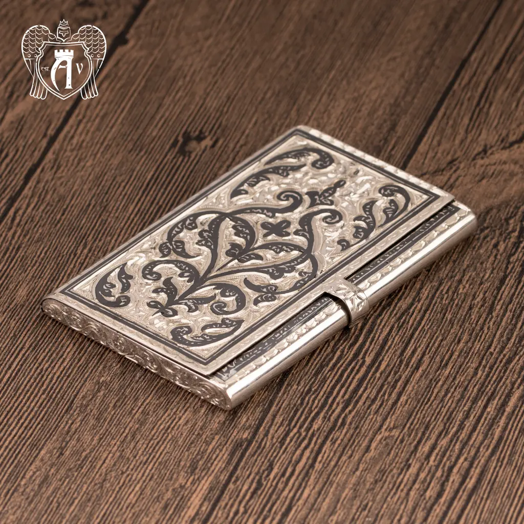 Визитница серебряная «Традиция» - фото 3