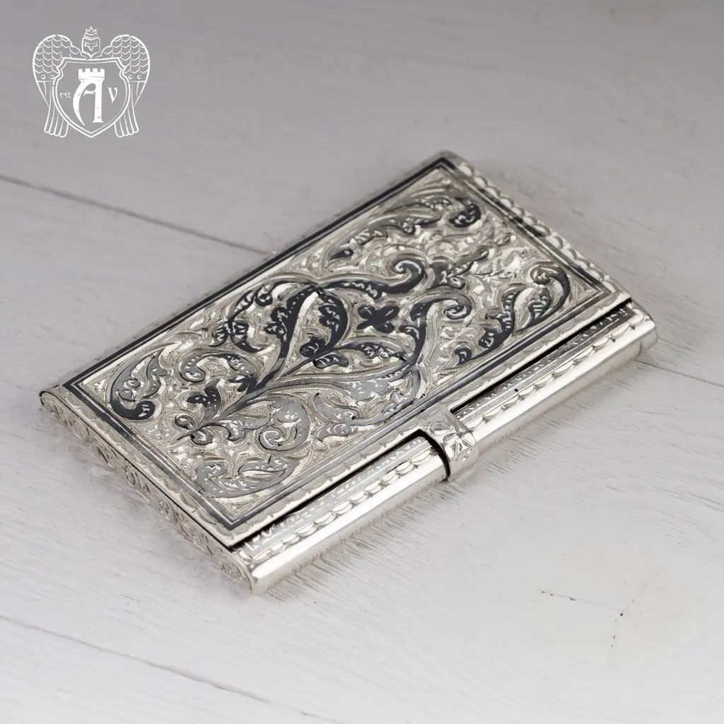 Визитница серебряная «Традиция» - фото 6