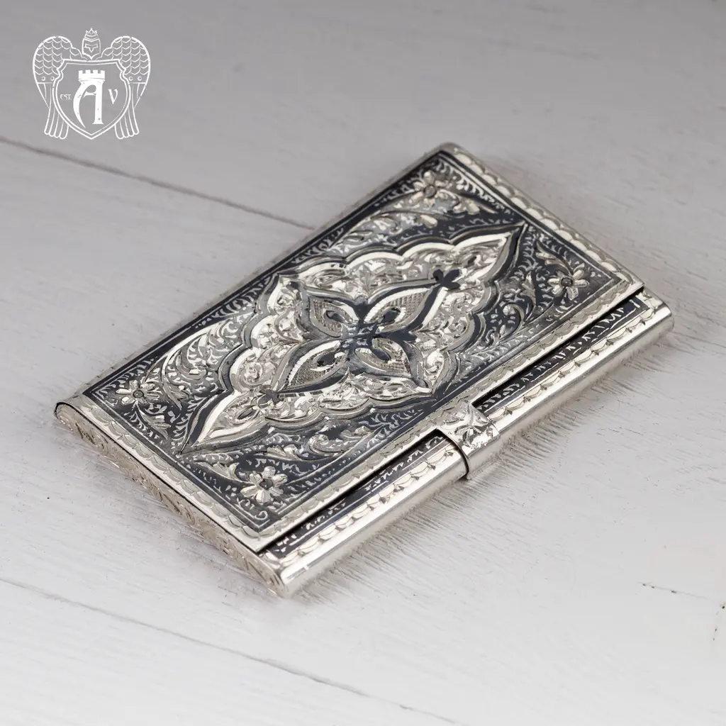 Визитница серебряная «Падишах» - фото 5