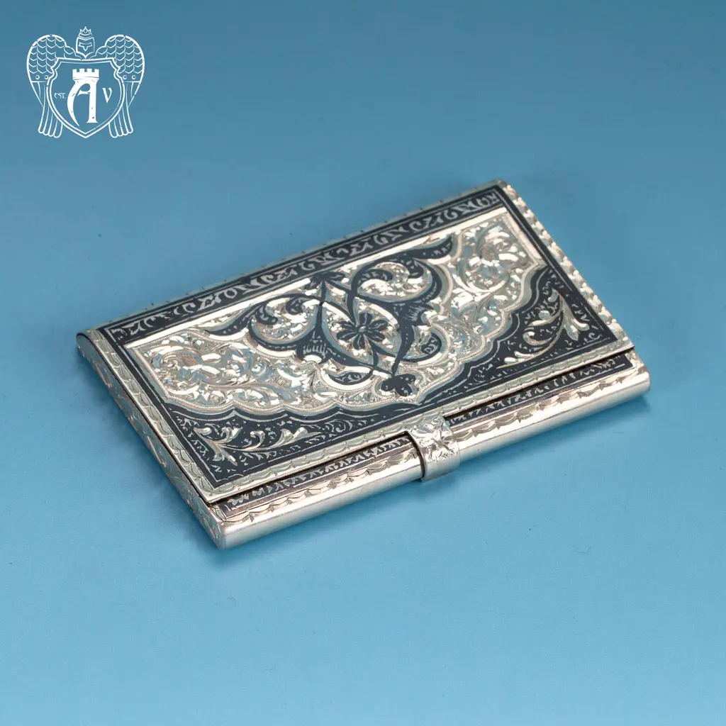 Визитница серебряная «Командор» - фото 2