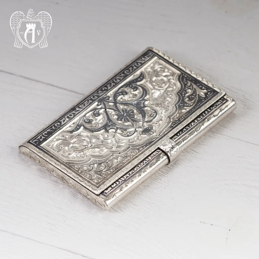 Визитница серебряная «Командор» - фото 6