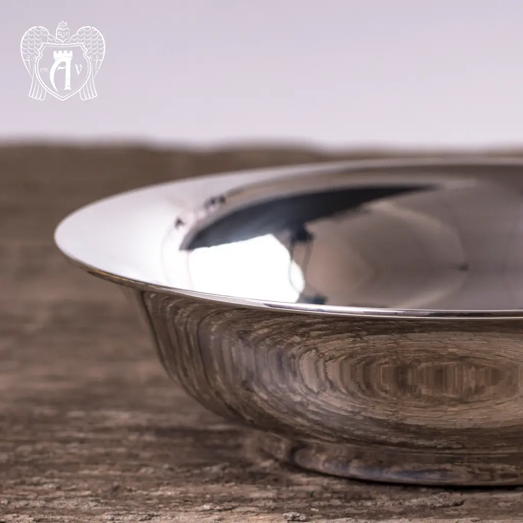 Тарелка из серебра 999 пробы - фото 2