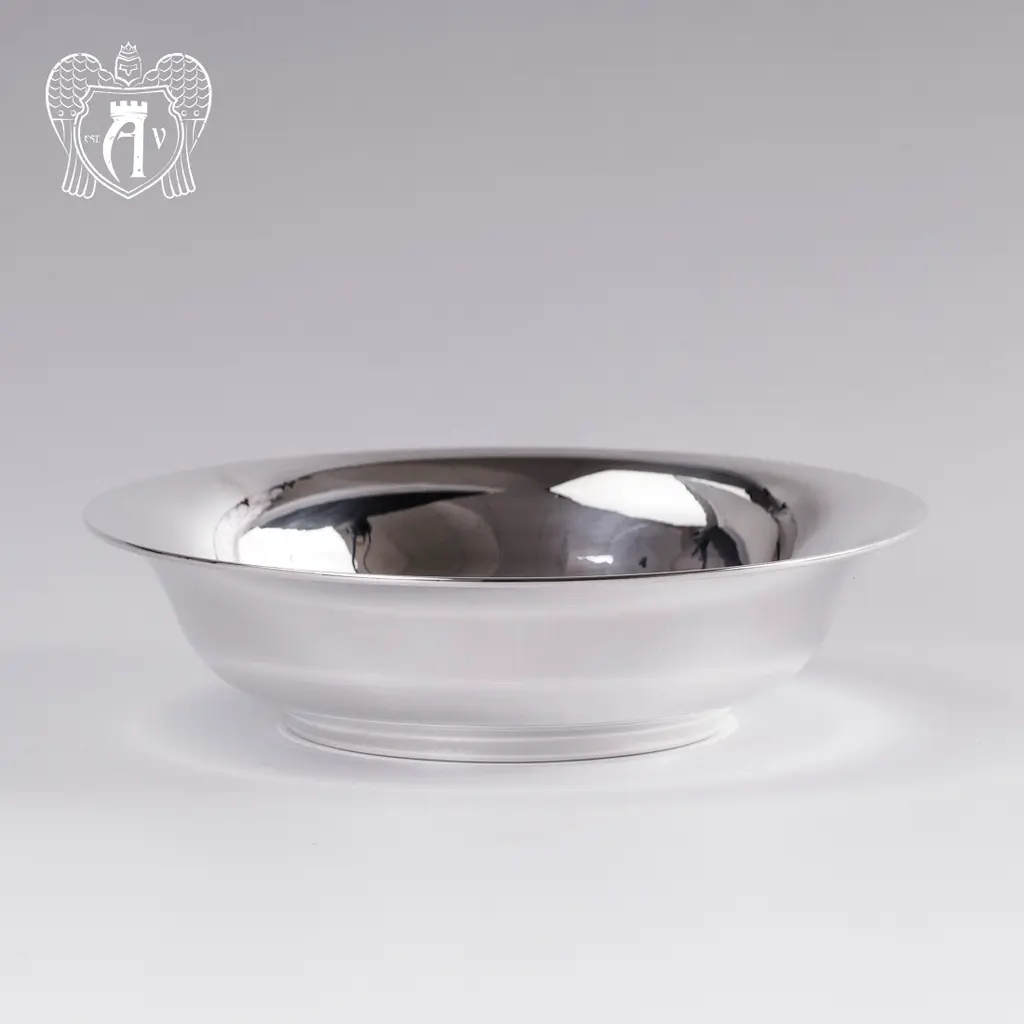 Тарелка из серебра 999 пробы - фото 3