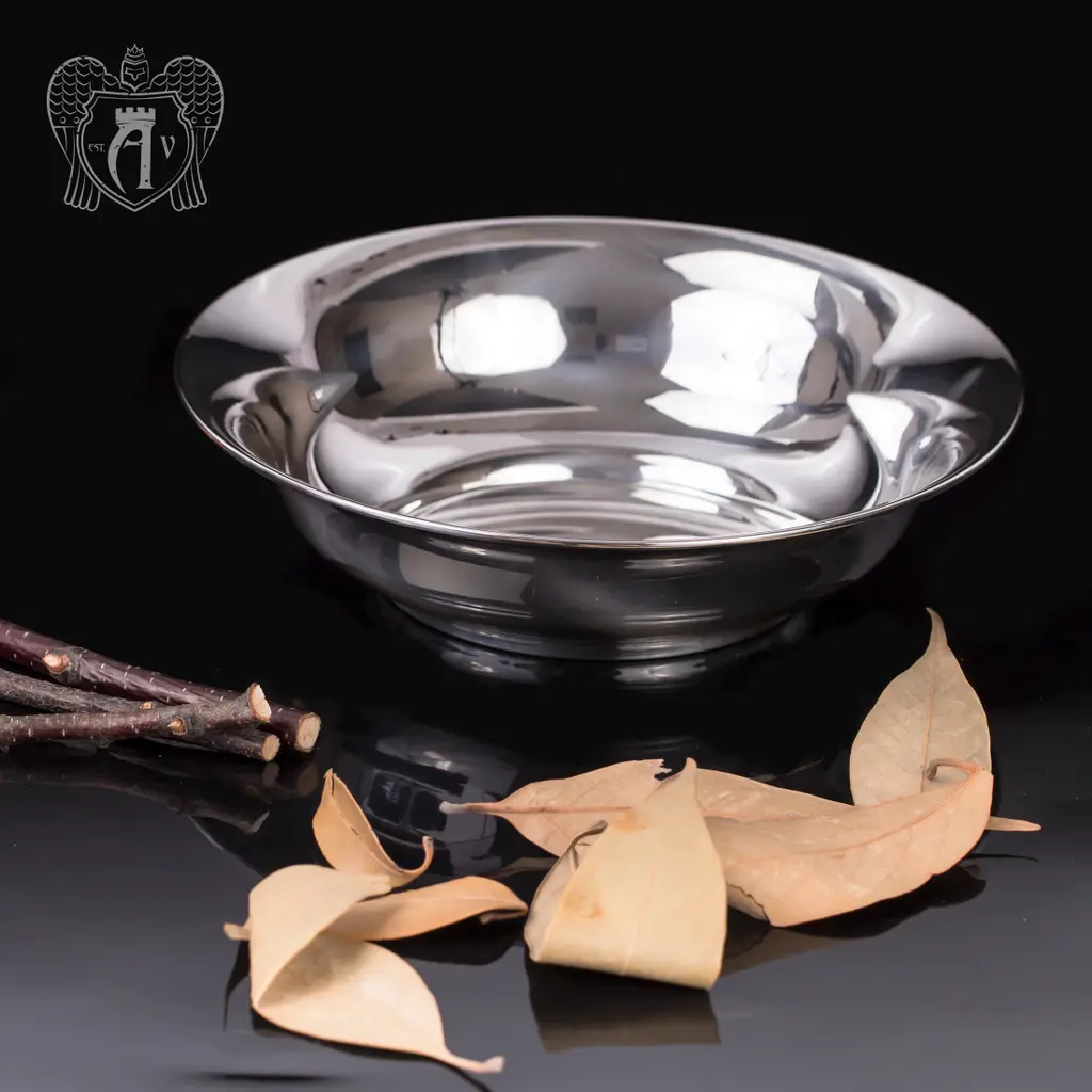 Тарелка из серебра 999 пробы - фото 4