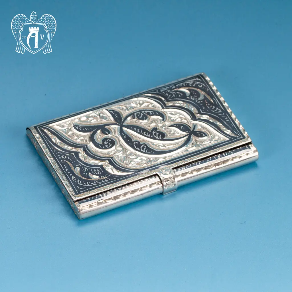 Визитница серебряная «Симфония» - фото 4