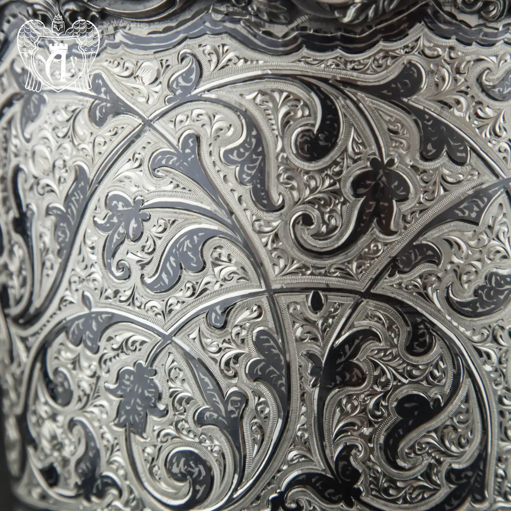 Ведерко из серебра (для льда) для шампанского «Козерог» - фото 4