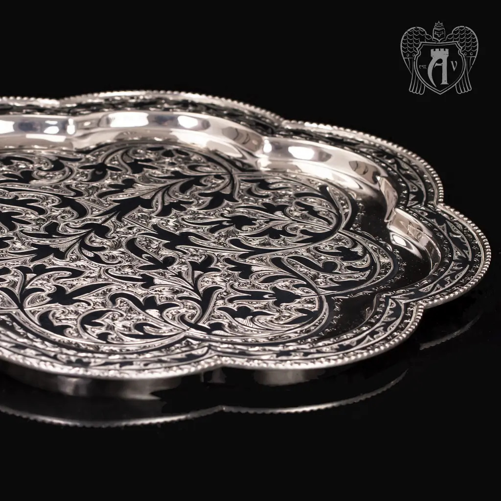 Серебряный сервиз для воды «Райский сад» - фото 6