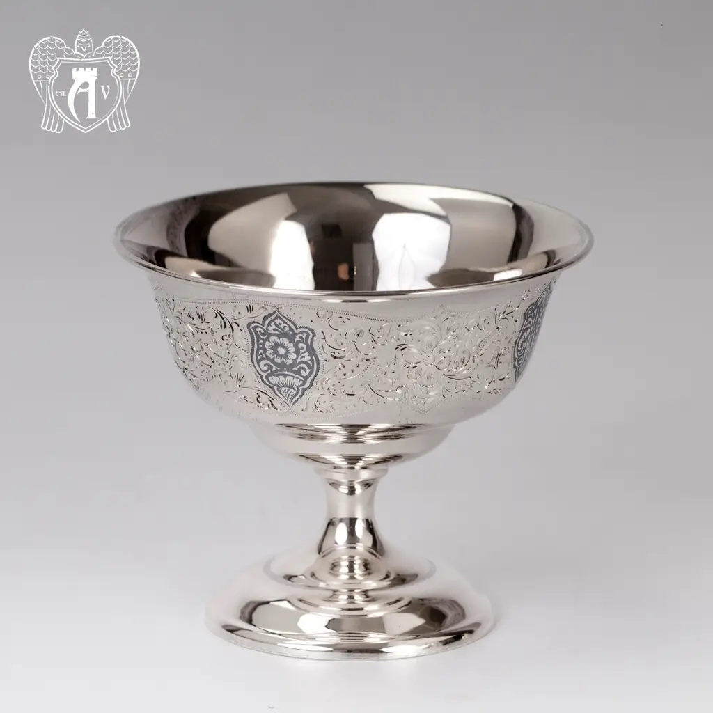 Вазочка серебряная для варенья «Зарина» - фото 4