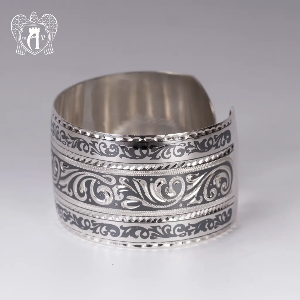 Браслет кубачинский из серебра»Турецкий» - фото 3