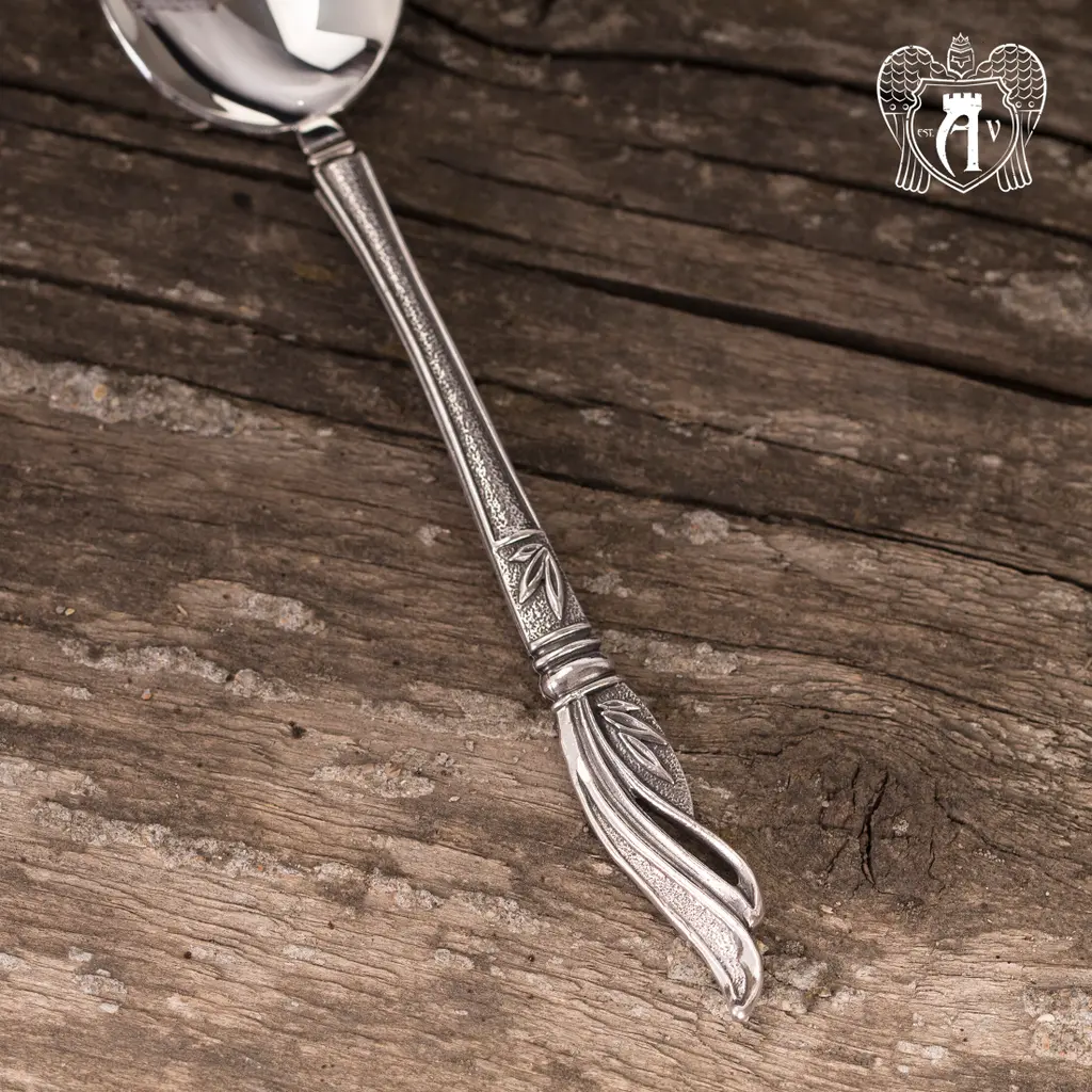 Серебряная чайная ложка  «Нежность» - фото 3