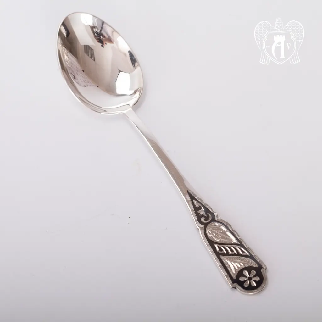 Серебряная чайная ложка  «Колорит» - фото 2