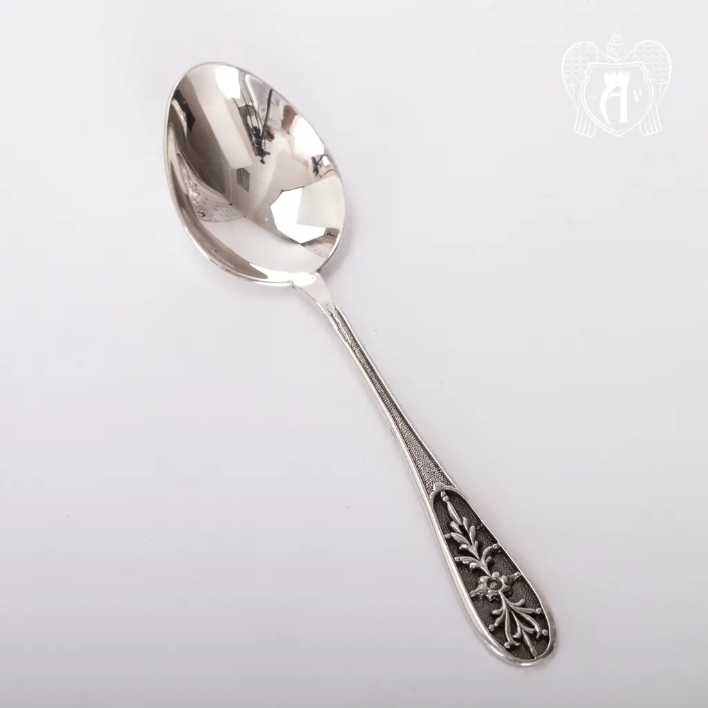 Серебряная чайная ложка  «Ромашки» - фото 2