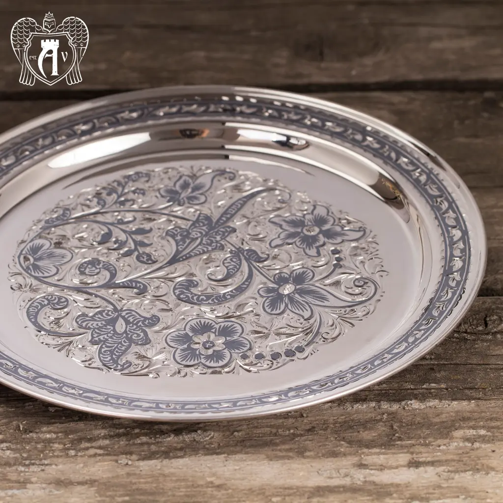 Поднос и серебра 925 пробы «Краса Востока» - фото 3
