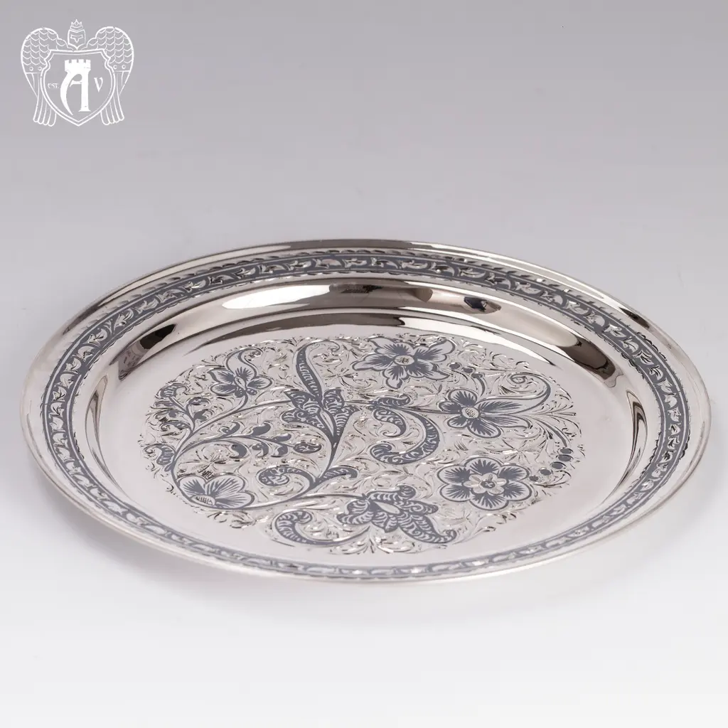 Поднос и серебра 925 пробы «Краса Востока» - фото 6