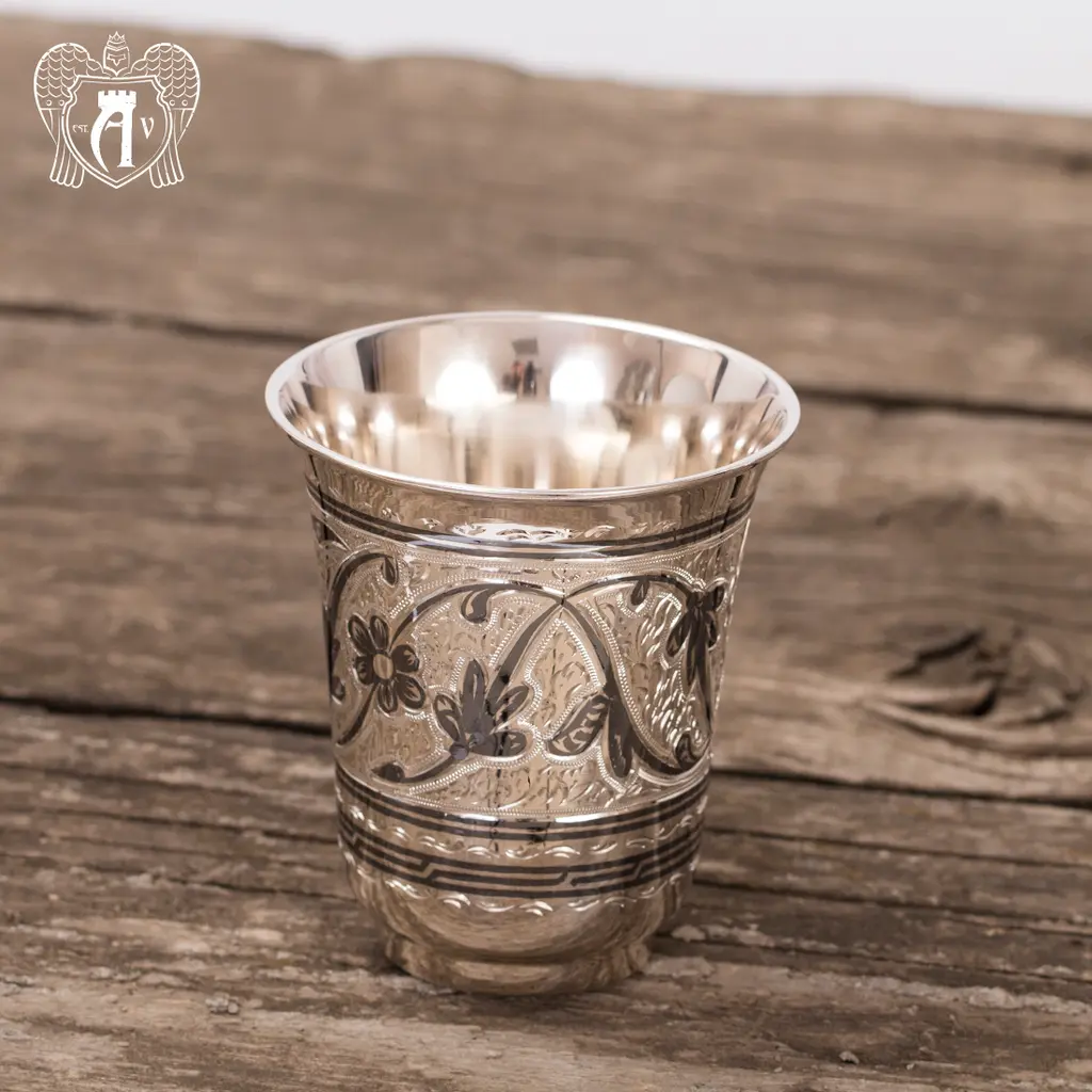 Серебряный стакан «Классика» 925 пробы - фото 2