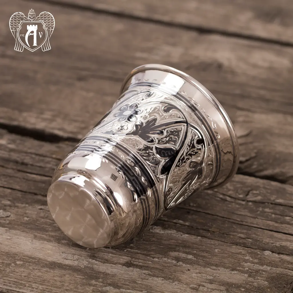 Серебряный стакан «Классика» 925 пробы - фото 3