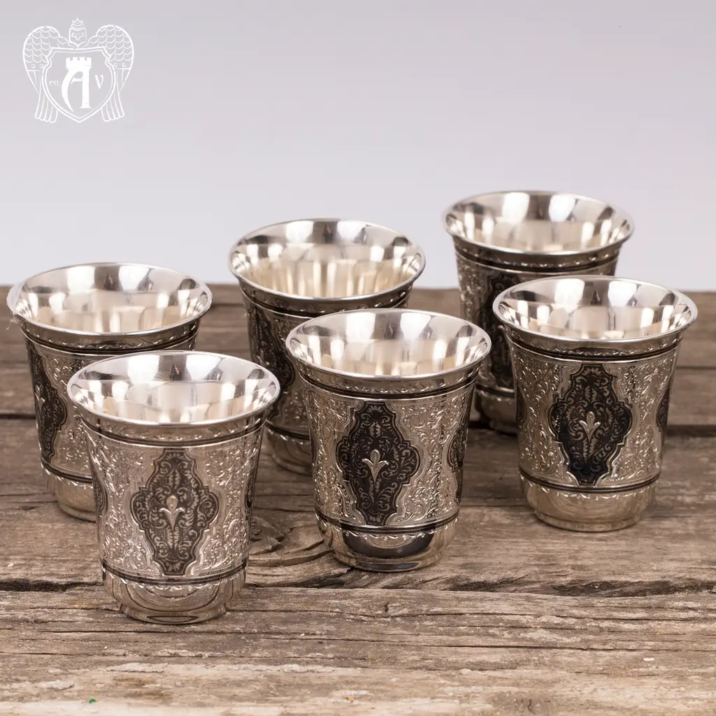 Набор серебряных стаканов «Аладдин» - фото 3