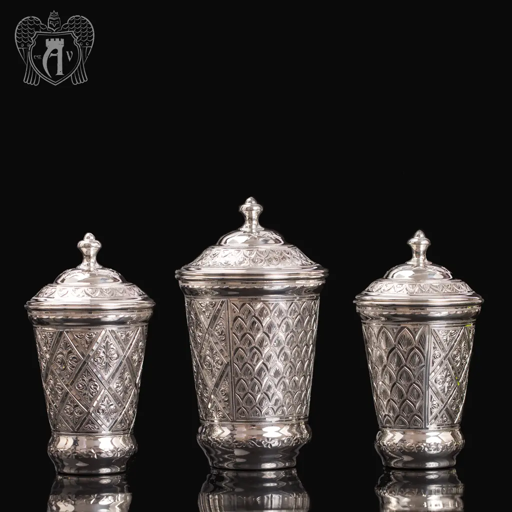 Серебряный стакан «Живой источник» из чистого серебра 999 пробы - фото 2