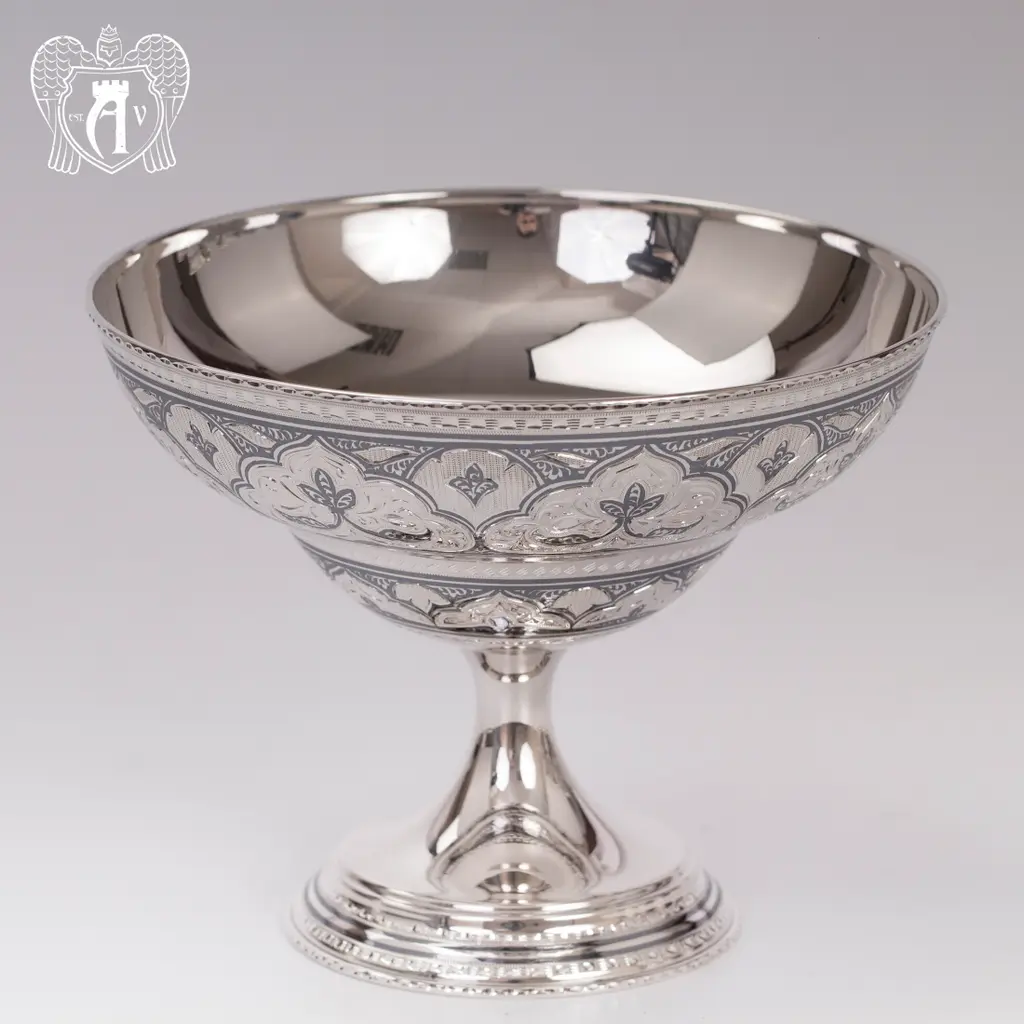Конфетница из серебра для фруктов и сладостей «Мелани» - фото 4
