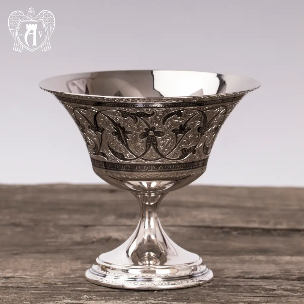 Конфетница из серебра для фруктов и сладостей «Селин» - фото 3