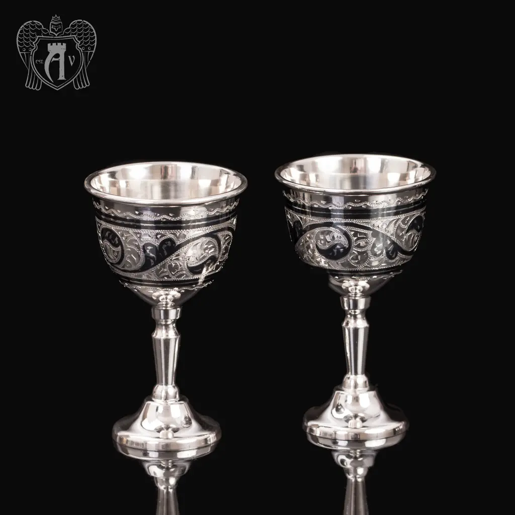 Набор серебряных рюмок «Диамант» - фото 3