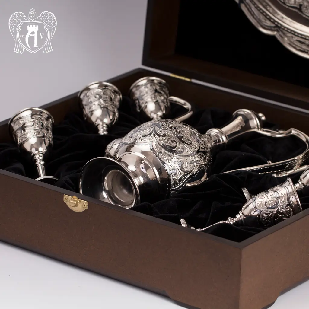 Коньячный сервиз из серебра  «Бристоль» - фото 5