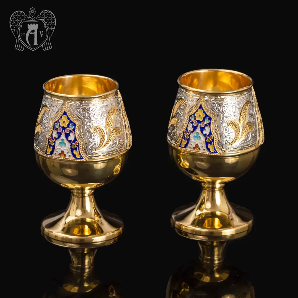 Набор  серебряных бокалов «Флоренция» 6 шт - фото 2