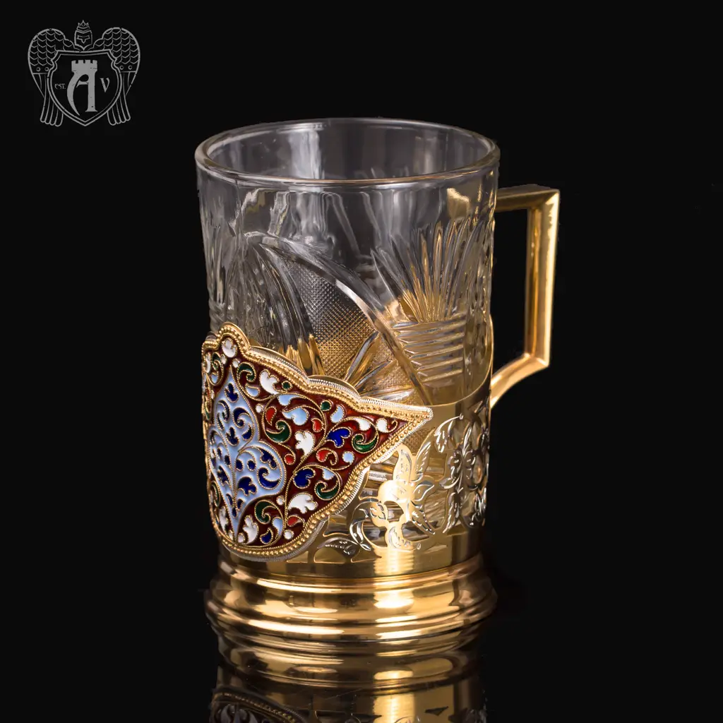 Набор подстаканников из  серебра «Королевский» - фото 6