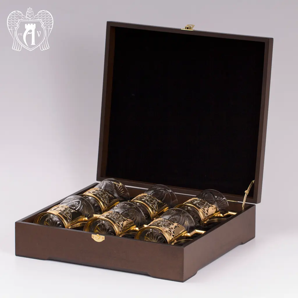 Набор подстаканников из  серебра «Королевский» - фото 4