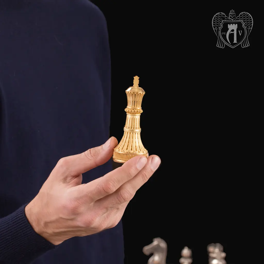 Шахматы из серебра ( филигрань) «Мирный воин» - фото 4