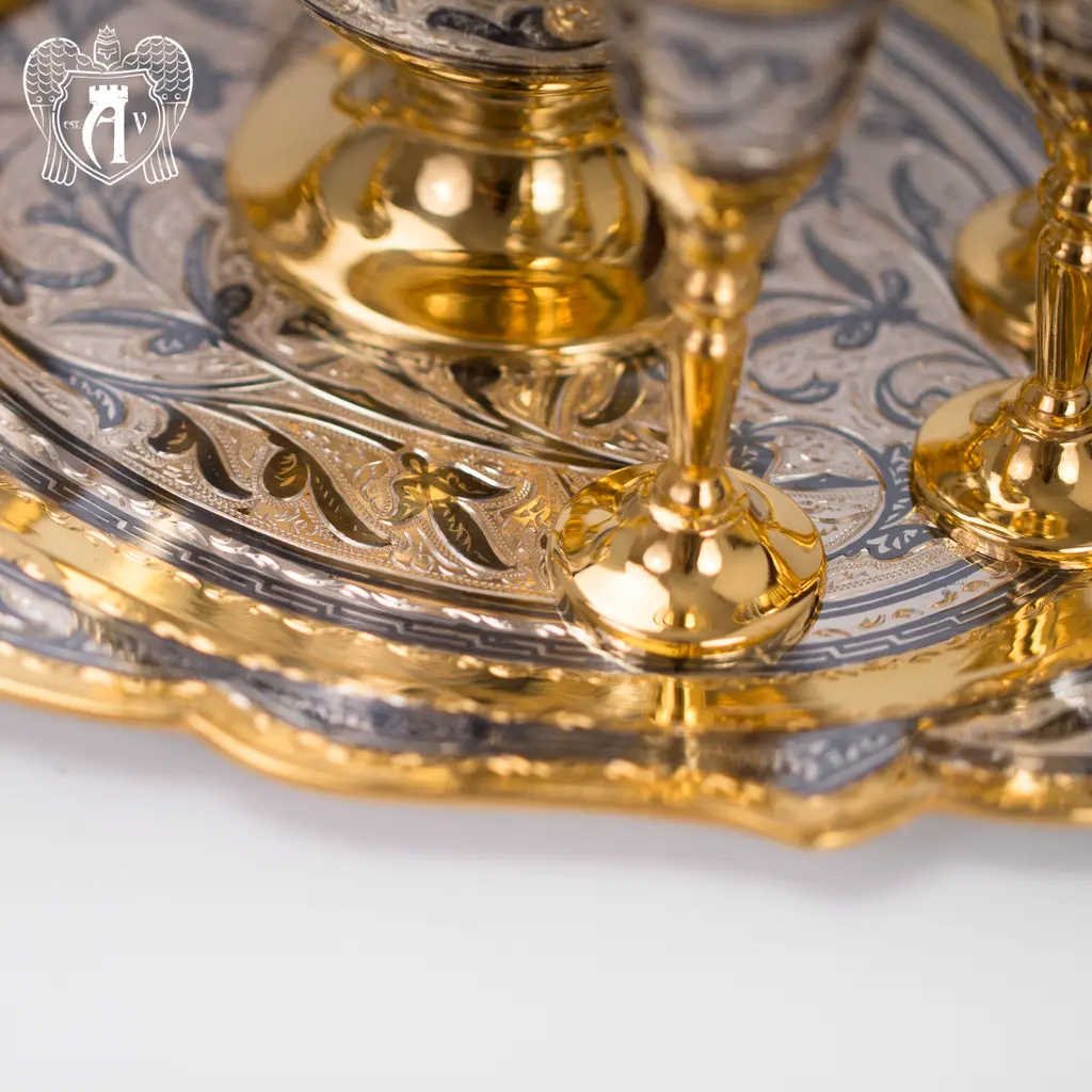 Коньячный сервиз из серебра  «Мармарис» - фото 5