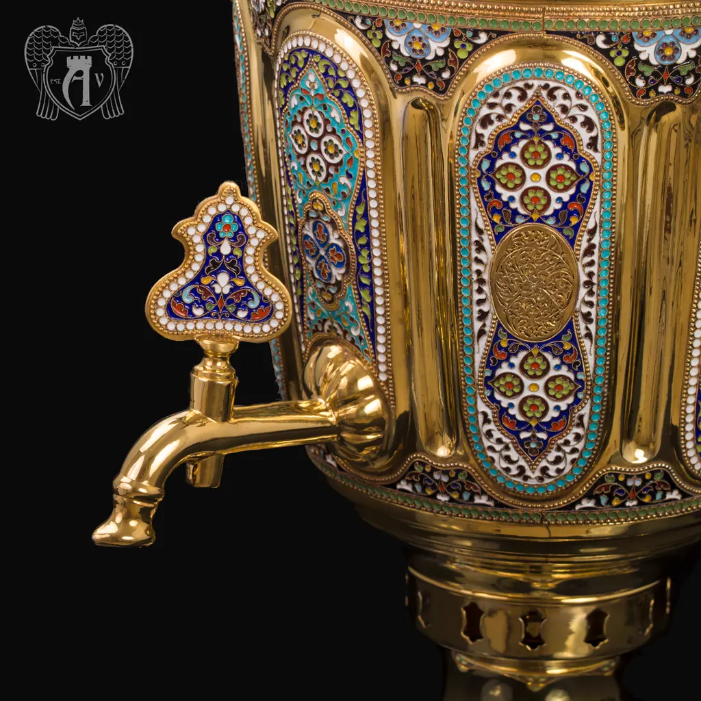 Серебряный самовар электрический «Барский» - фото 2