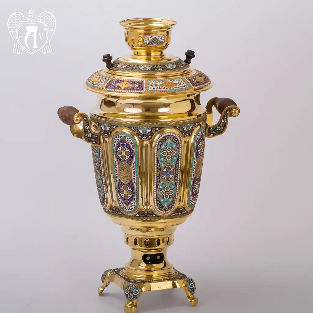 Серебряный самовар электрический «Барский» - фото 4