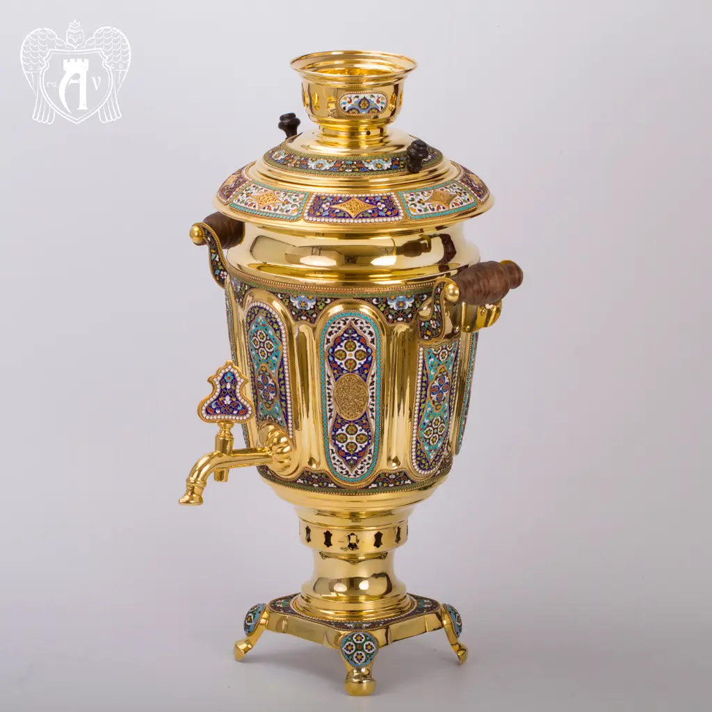 Серебряный самовар электрический «Барский» - фото 5