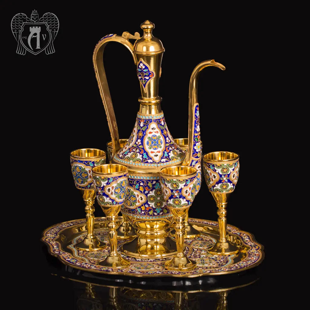 Коньячный сервиз из серебра  «Сильмариллион» - фото 5