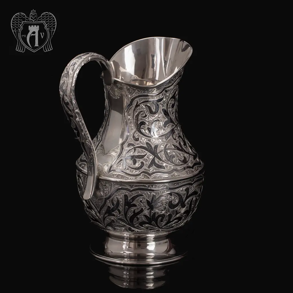 Кувшин без крышки из серебра «Дионис» - фото 4