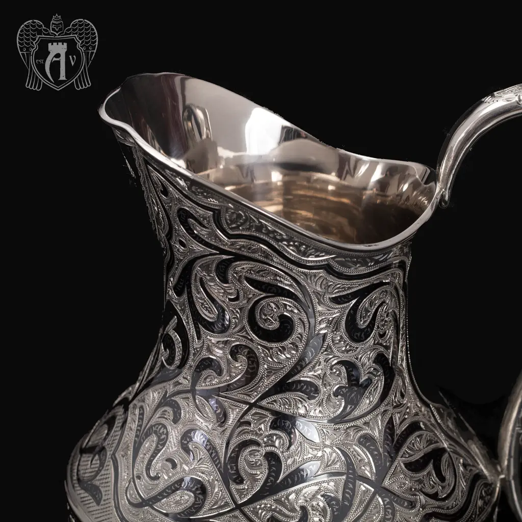 Кувшин без крышки из серебра «Дионис» - фото 5