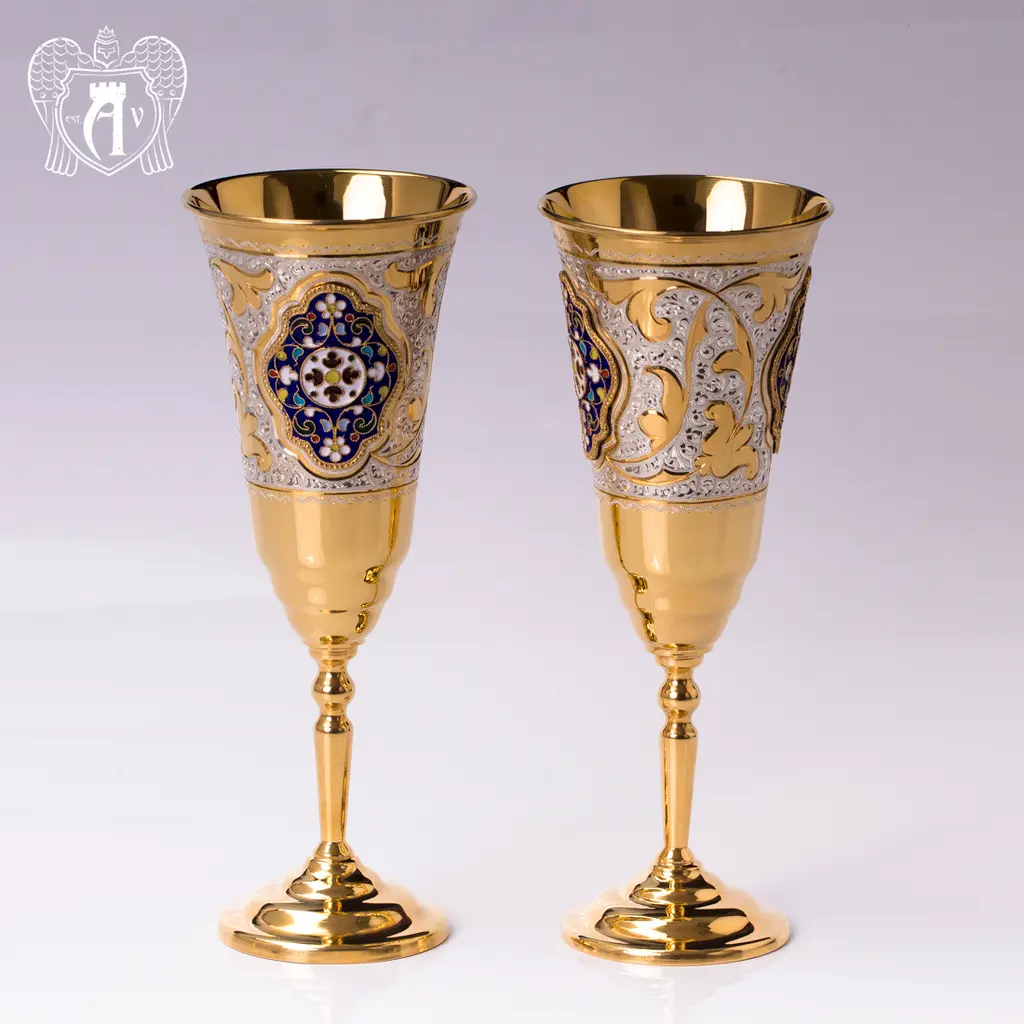 Бокалы серебряные  «Монреаль» 6 шт - фото 2