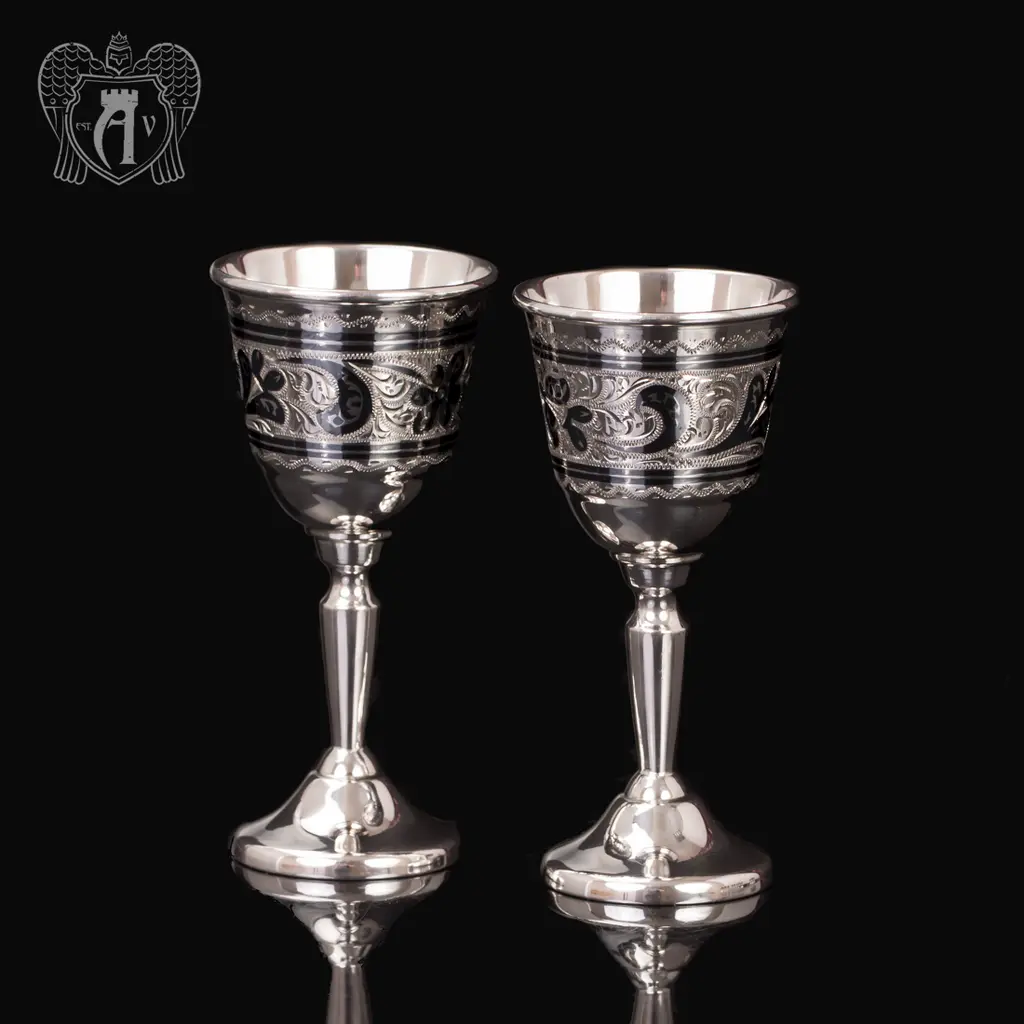 Рюмки  серебряные  «Тюльпан» - фото 4